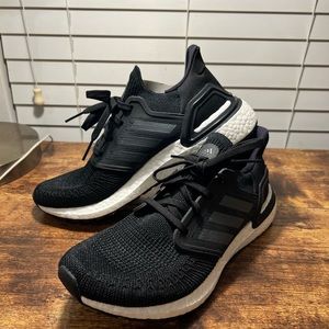 Adidas Ultraboost 20 mens black size 8 running casual shoes